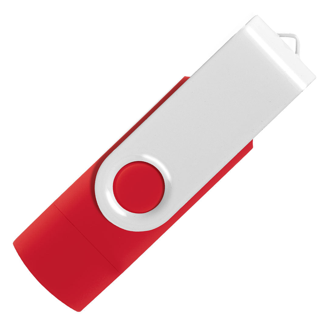 SMART C WHITE, usb flash memorija, crveni, 16GB - Crvena