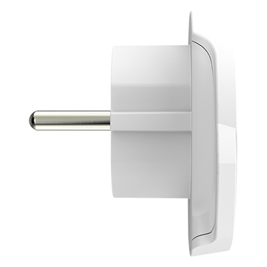 WORLD TO EUROPE, pojedinačni adapter, beli