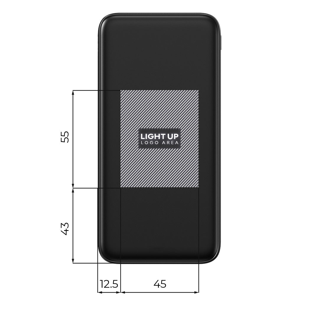 ODIN 10 PLUS, pomoćna baterija, 10.000 mah, crna