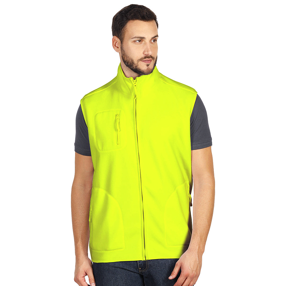 POLARIS VEST, prsluk od brušenog polara, 280 g/m2, neon žuti - Žuta