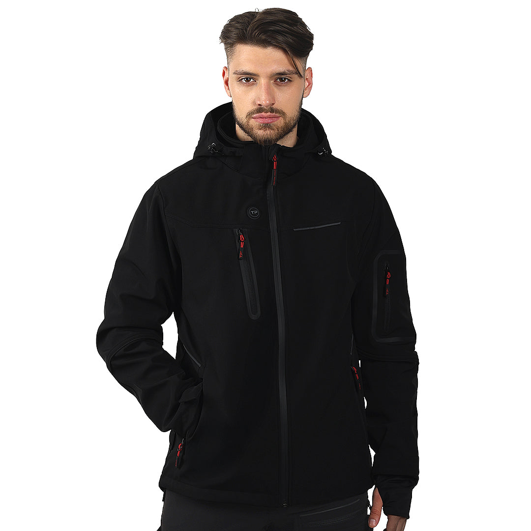 PANTHER THERMO MEN, softshell jakna sa ugrađenim grejačima, crna - Crna