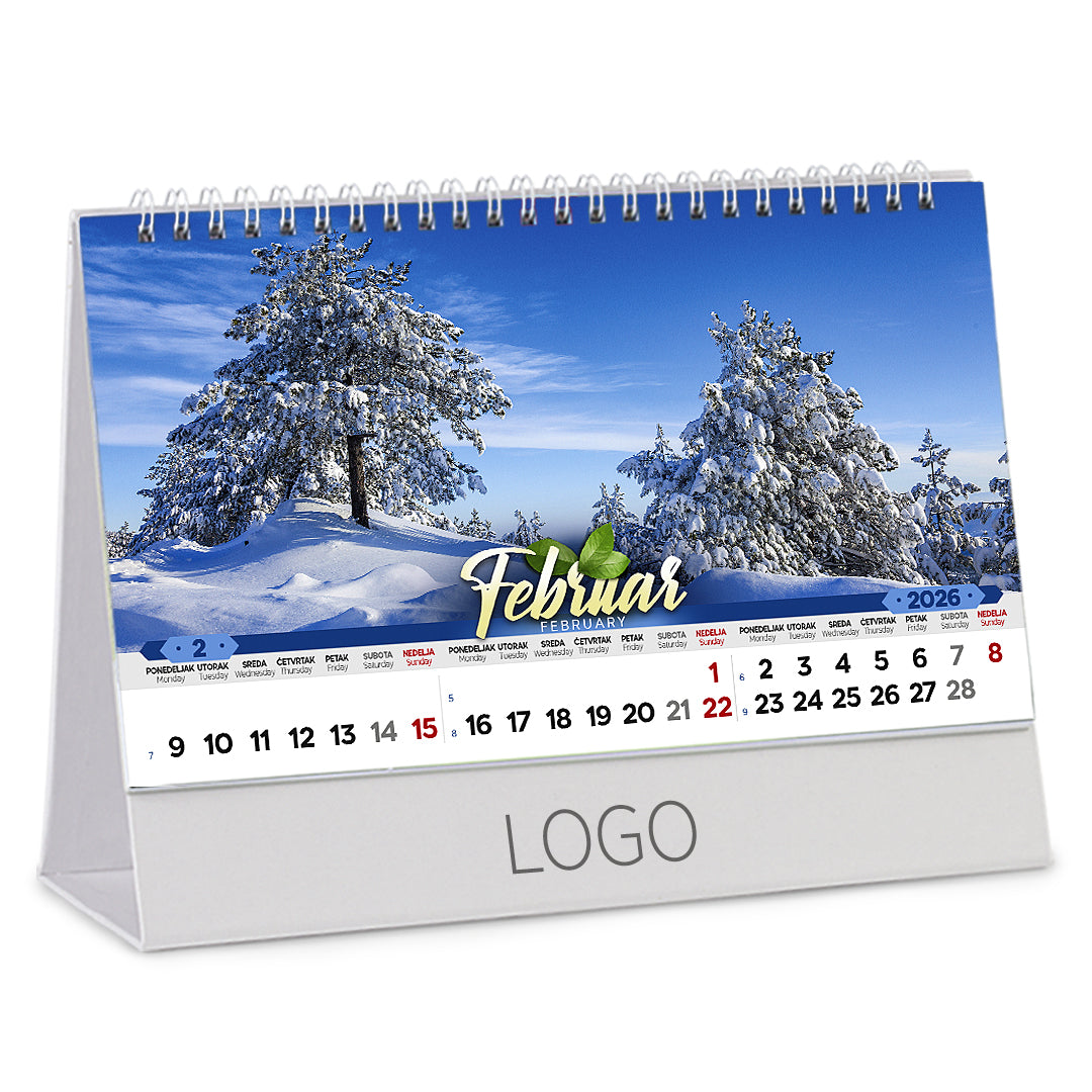 PRIRODA 16, stoni kalendar: 13 listova, mesečni