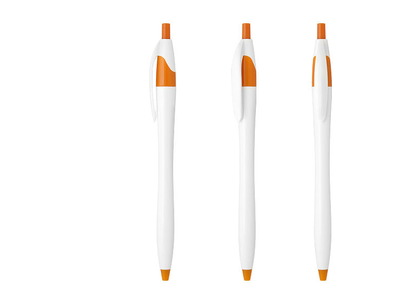 521, plastična hemijska olovka, bela