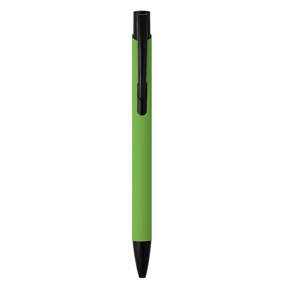 OGGI SOFT BLACK, metalna hemijska olovka, bela