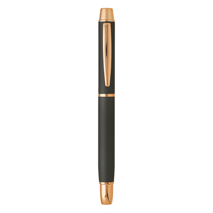 UNIVERSAL, metalna roler olovka sa papirnom navlakom, crna