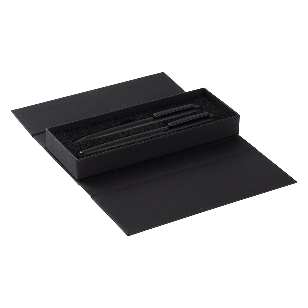 OTTO, metalna hemijska i roler olovka u setu, crna - Crna