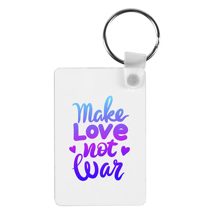 SUBLI MDF 6X4, privezak za ključeve, beli