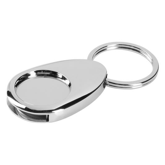 VALOR, privezak za ključeve sa žetonom za kolica za kupovinu sjajno metalni - Metal