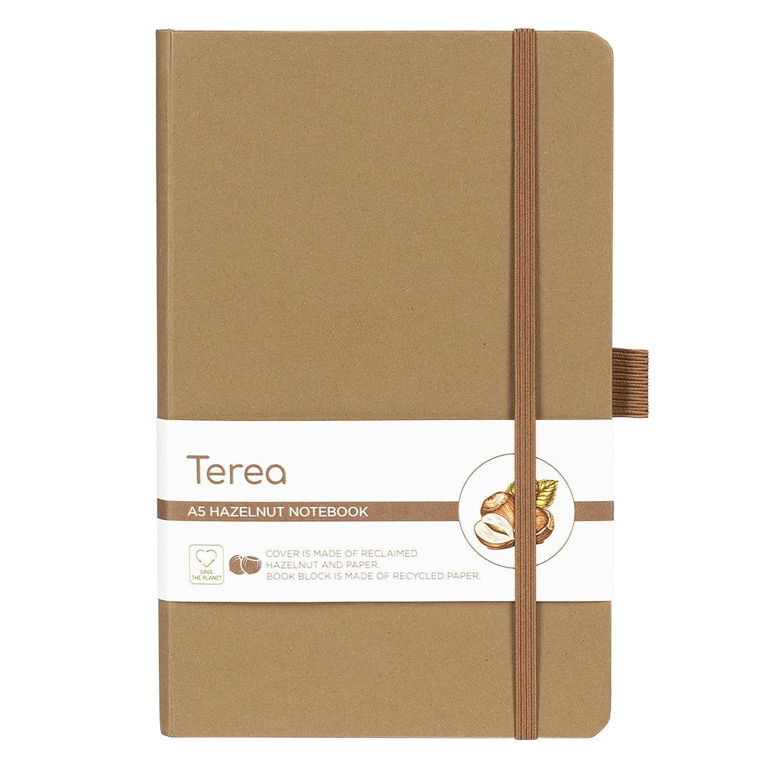 TEREA, notes a5, korica: mešavina bio materijala i papira, bež