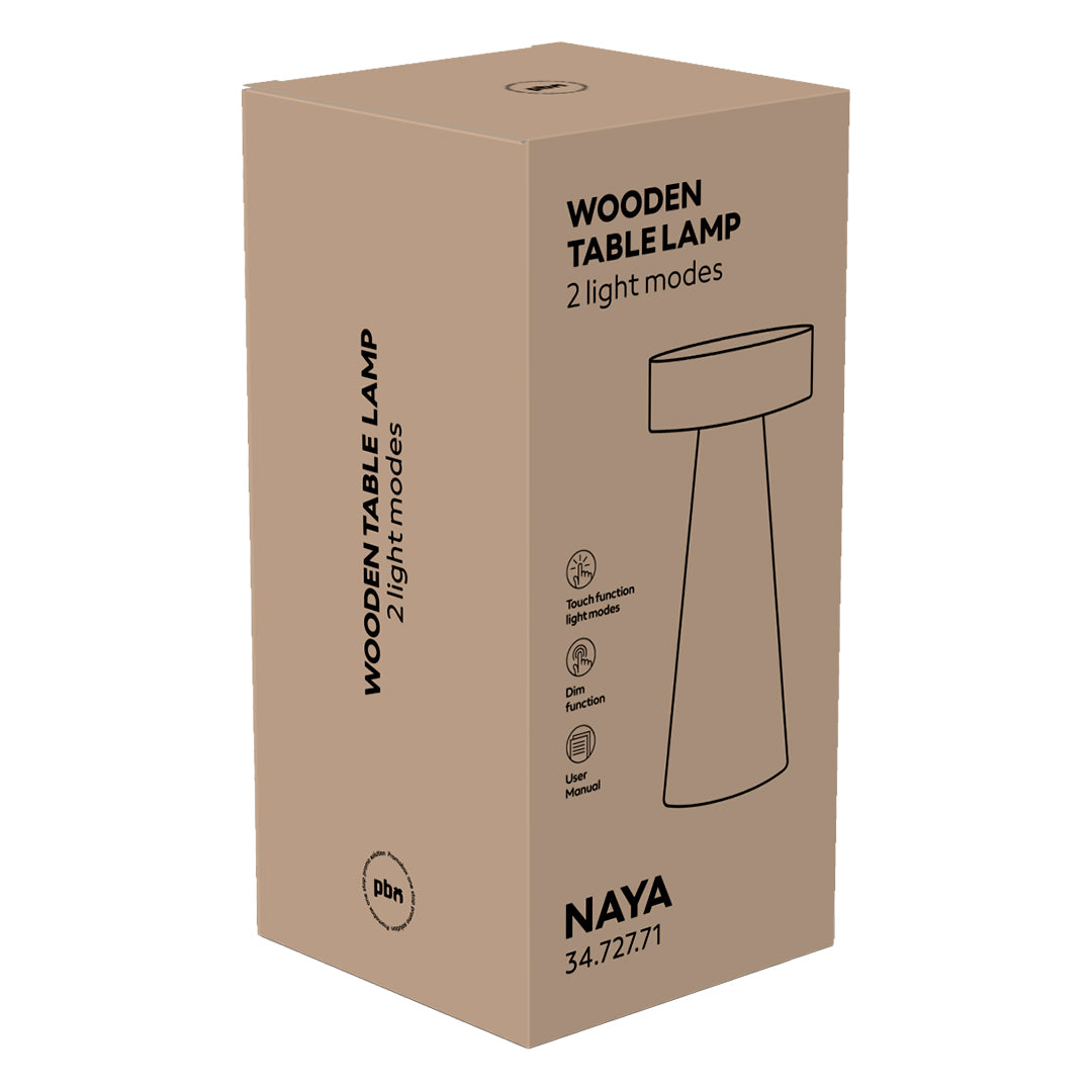 NAYA, led stona lampa, bež