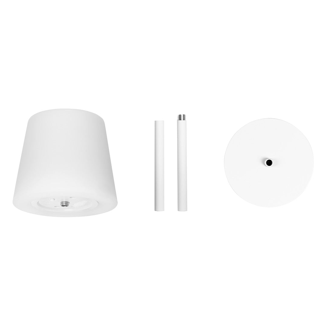 SELENA, led stona lampa, bela