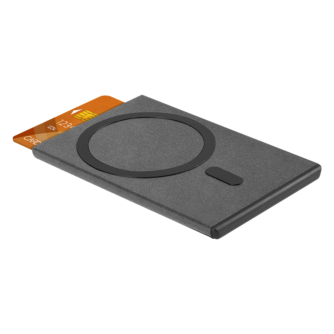 COREX, držač za kartice sa rfid zaštitom i magnetom, tamno metalni - Metal