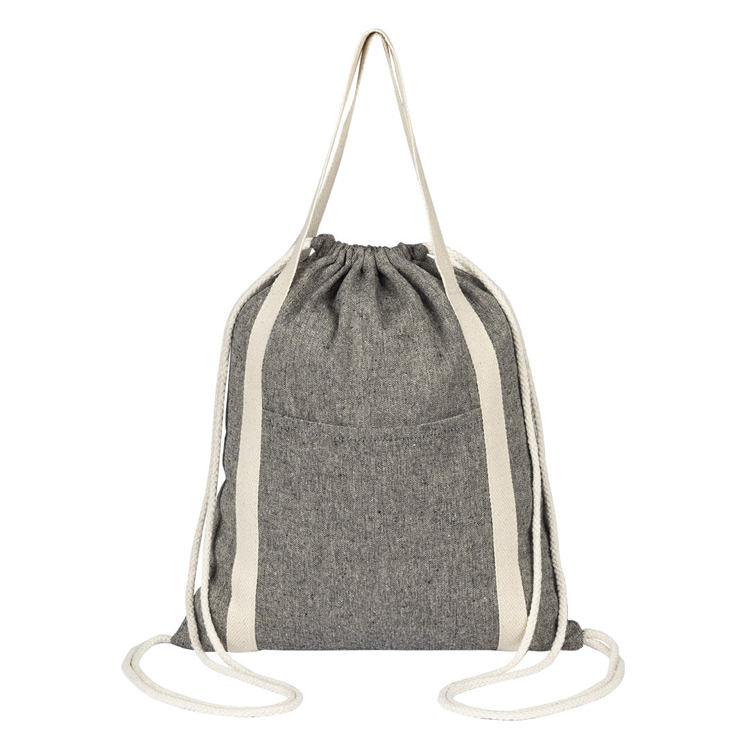 ZORA, ranac od recikliranog pamuka, 200 g/m2, crni - Crna