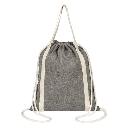 ZORA, ranac od recikliranog pamuka, 200 g/m2, crni - Crna