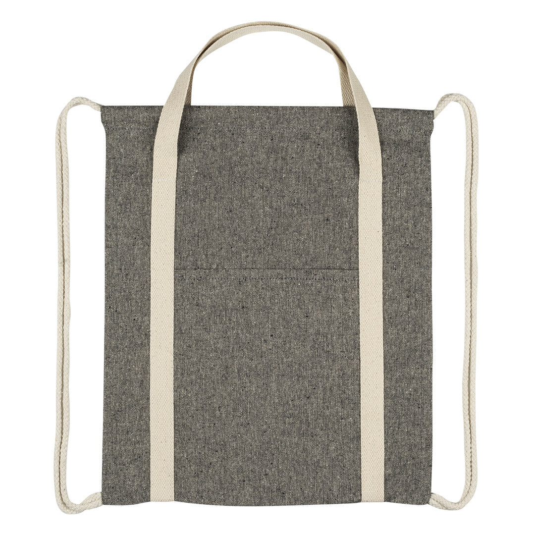 ZORA, ranac od recikliranog pamuka, 200 g/m2, crni