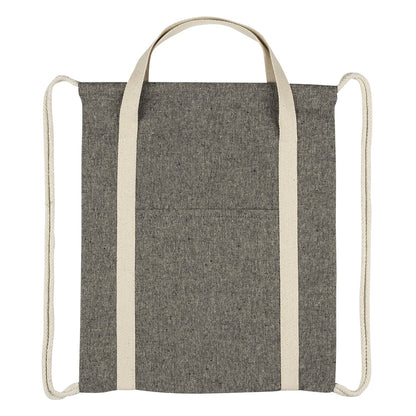 ZORA, ranac od recikliranog pamuka, 200 g/m2, crni