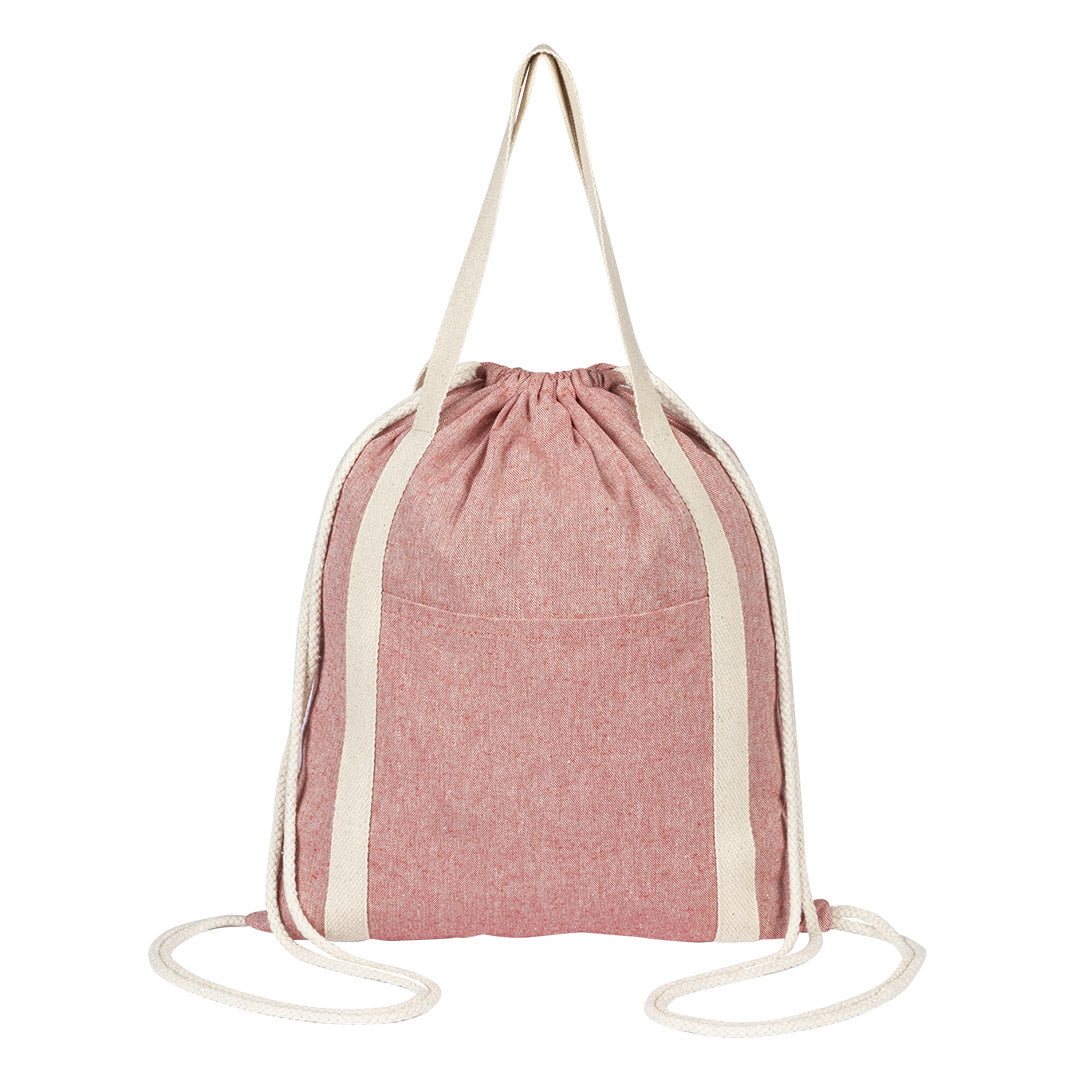 ZORA, ranac od recikliranog pamuka, 200 g/m2, crveni - Crvena