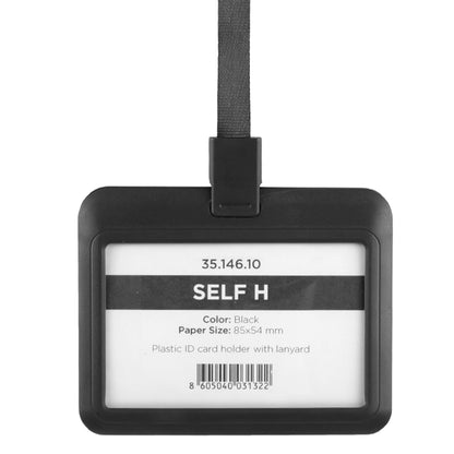 SELF H, trakica sa držačem identifikacione kartice beli