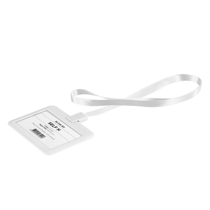 SELF H, trakica sa držačem identifikacione kartice beli - Bela