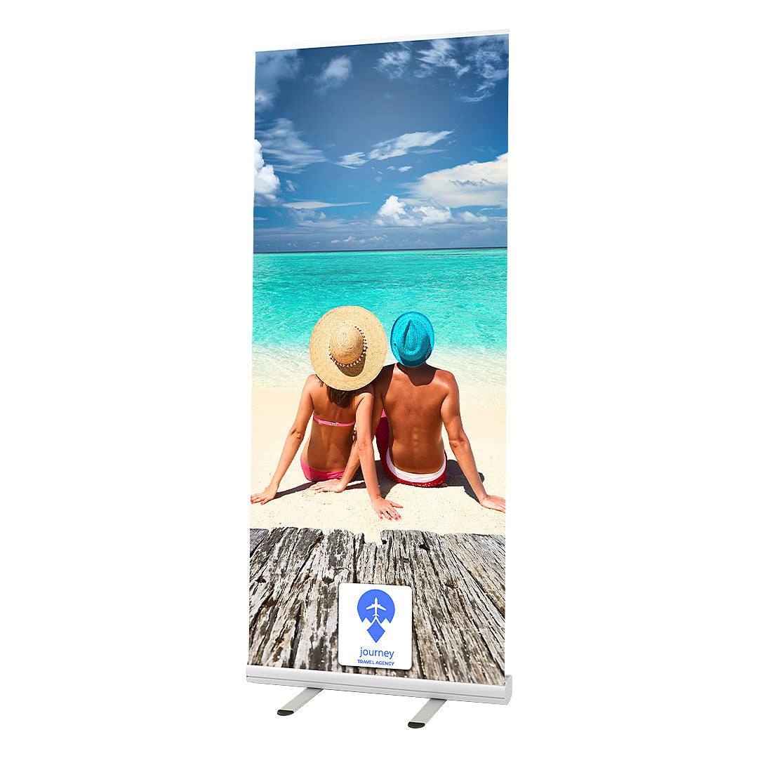 ROLL UP 85, aluminijumski reklamni pano, srebrni - Srebrna