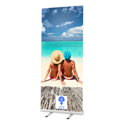 ROLL UP 85, aluminijumski reklamni pano, srebrni - Srebrna