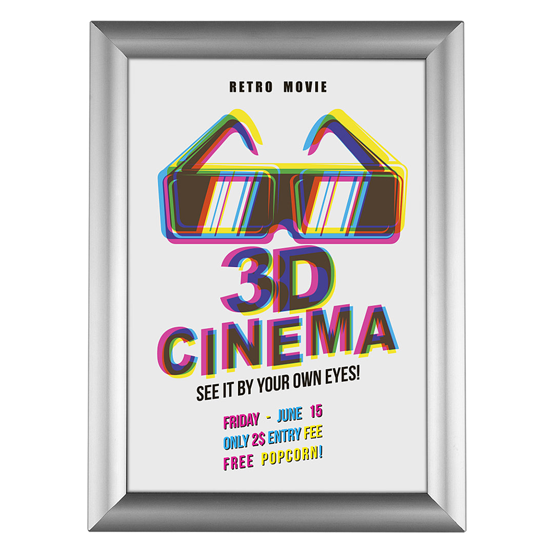 SNAP FRAME A1, aluminijumski reklamni ram, srebrni