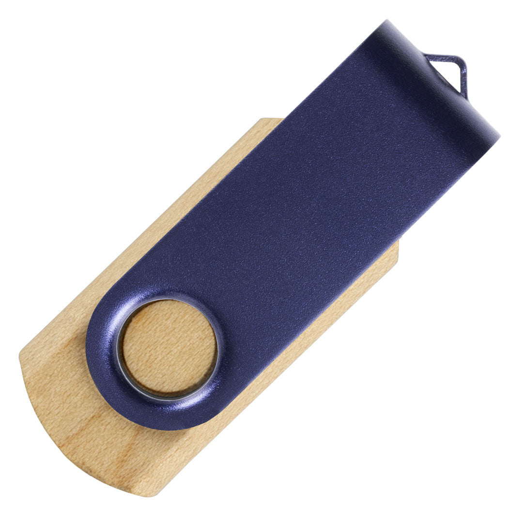 SMART WOOD, usb flash memorija, plava, 8GB - Plava