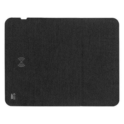 TWIST PAD, podloga za kompjuterskog miša i bežični punjač 15w crna