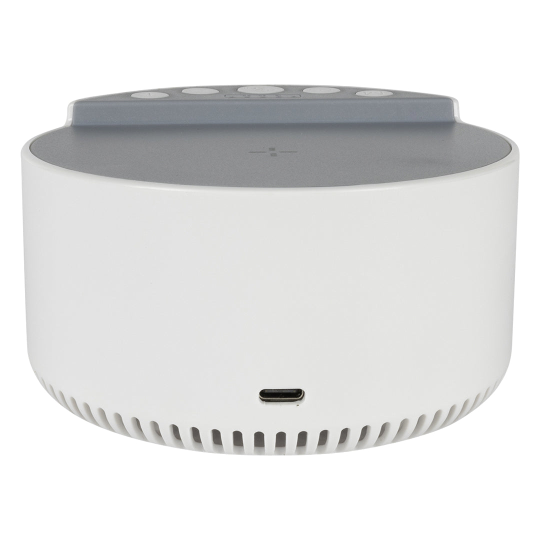 RENNE, bežični zvučnik 3w, bežični punjač 15w, sa 6 melodija za spavanje, beli