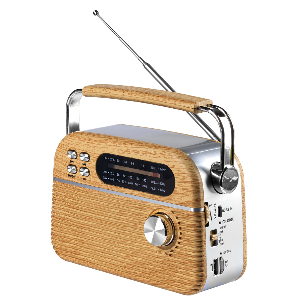 RETRO TUNE, radio i bežični zvučnik, 3w, bež - Bež