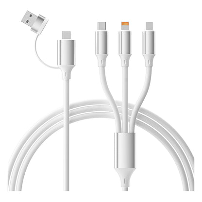 SYNERGY 6IN1, usb type-c kabl za punjenje i prenos podataka, 6 u 1, 65w, beli - Bela