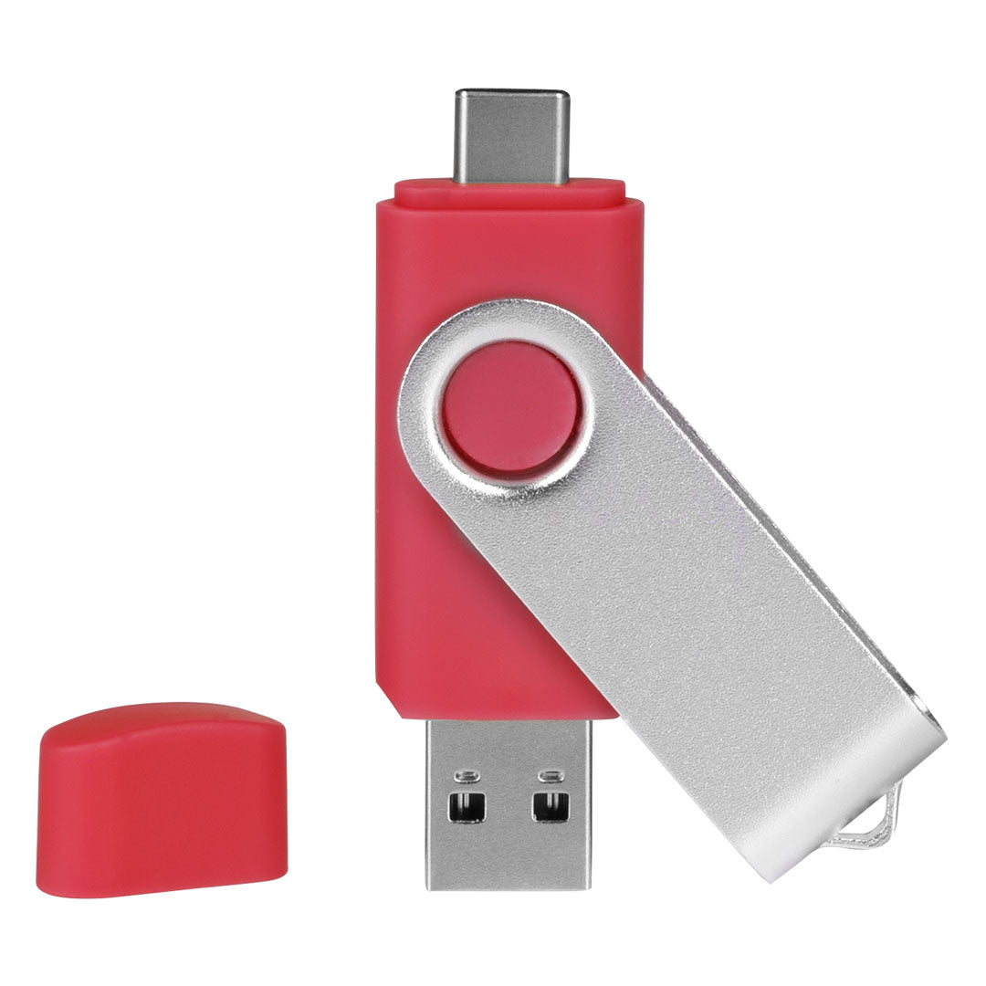 SMART C SILVER, usb flash memorija, crveni, 8GB - Crvena