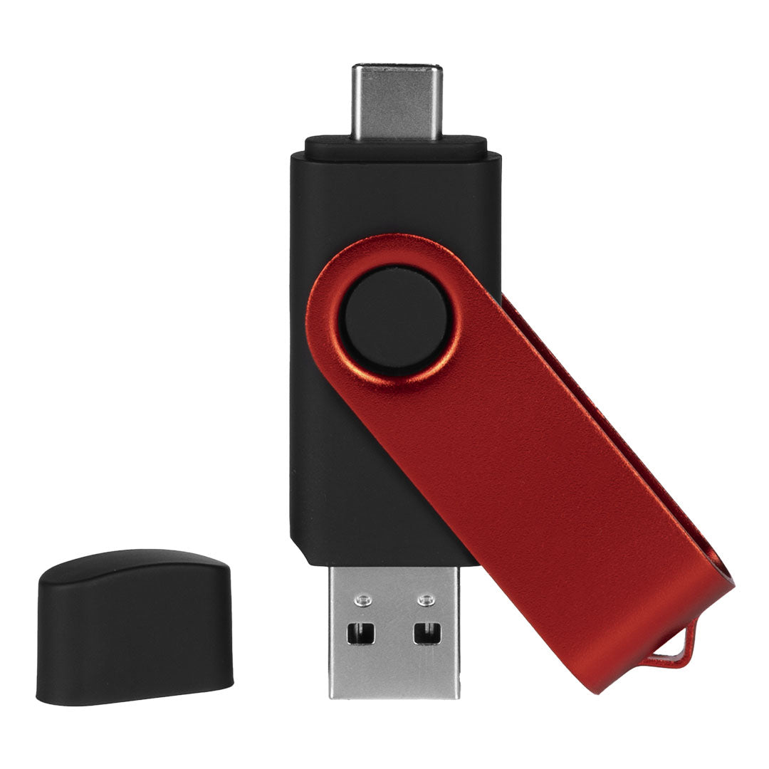 SMART C RED, usb flash memorija, crni, 8GB - Crna