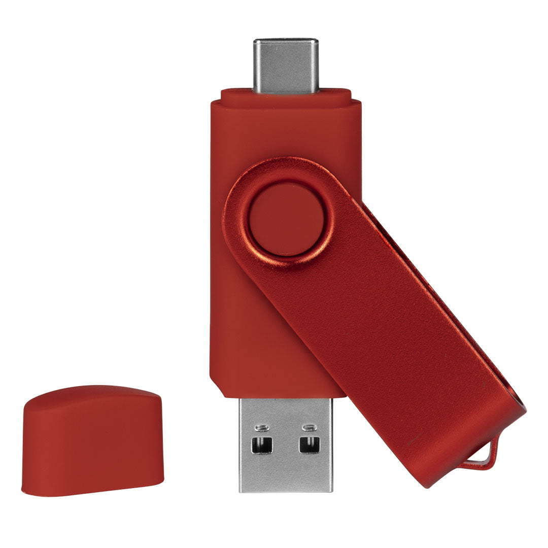 SMART C RED, usb flash memorija, crveni, 8GB - Crvena