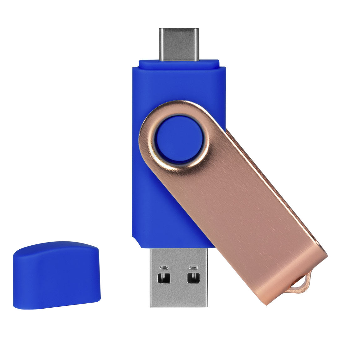 SMART C ROSE GOLD, usb flash memorija, rojal plavi, 8GB - Plava
