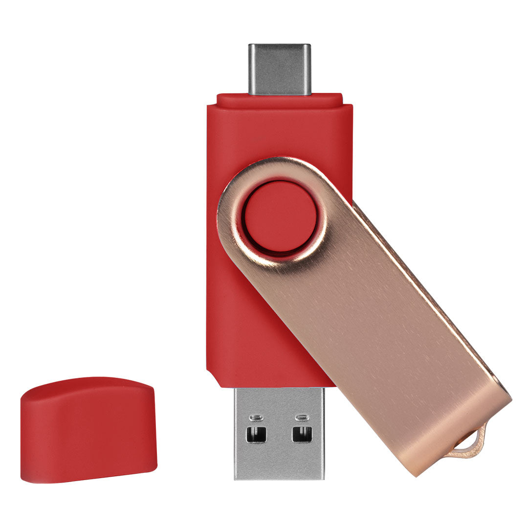 SMART C ROSE GOLD, usb flash memorija, crveni, 8GB - Crvena
