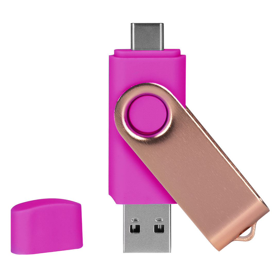 SMART C ROSE GOLD, usb flash memorija, pink, 64GB - Pink