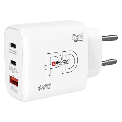 POWER CHARGER 65W PD EU, zidni punjač 65w, beli - Bela