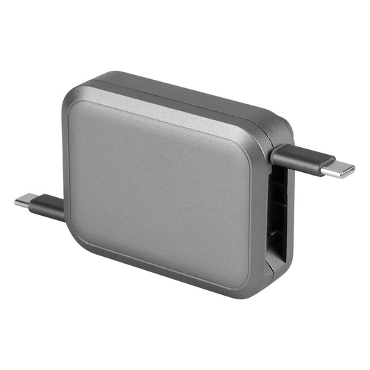 TROJAN 100W 6IN1, type-c kabl za punjenje i prenos podataka, sa držačem za mobilne uređaje, 6 u 1, 100w, srebrni - Srebrna