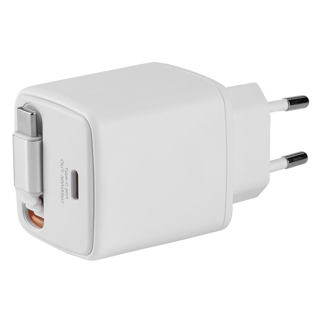 GANT 30W, zidni punjač 30w, beli - Bela