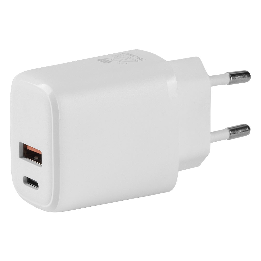 FLUX 20W, zidni punjač 20w, beli - Bela