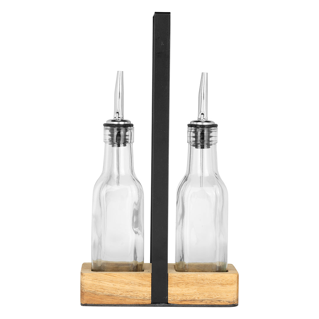 WOK, set za ulje i sirće, braon