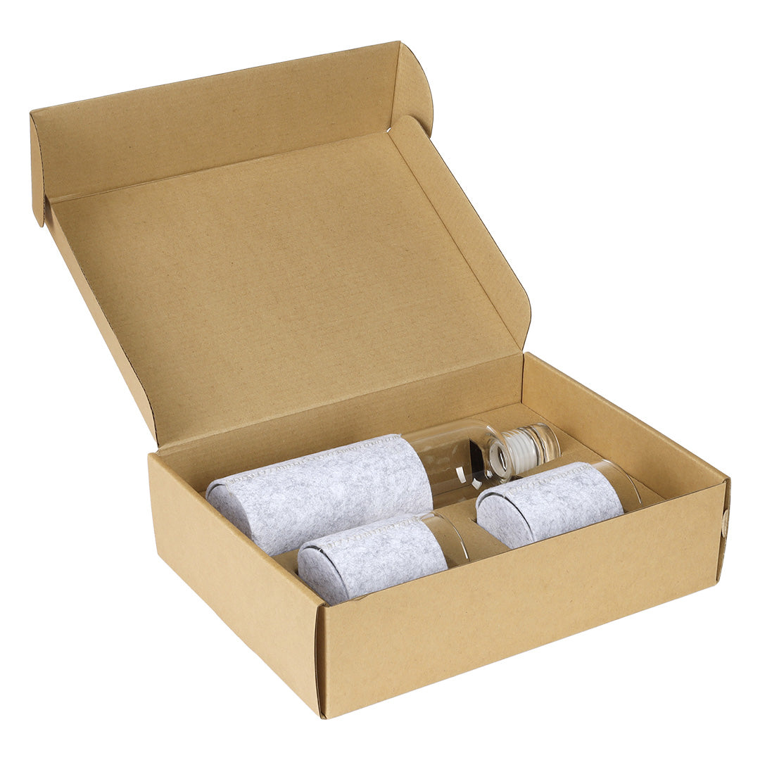 SAKURA, boca sa dve čaše u poklon kutiji, 3/1, transparentni