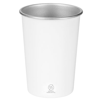 RADLER, metalna čaša, 350 ml, bela