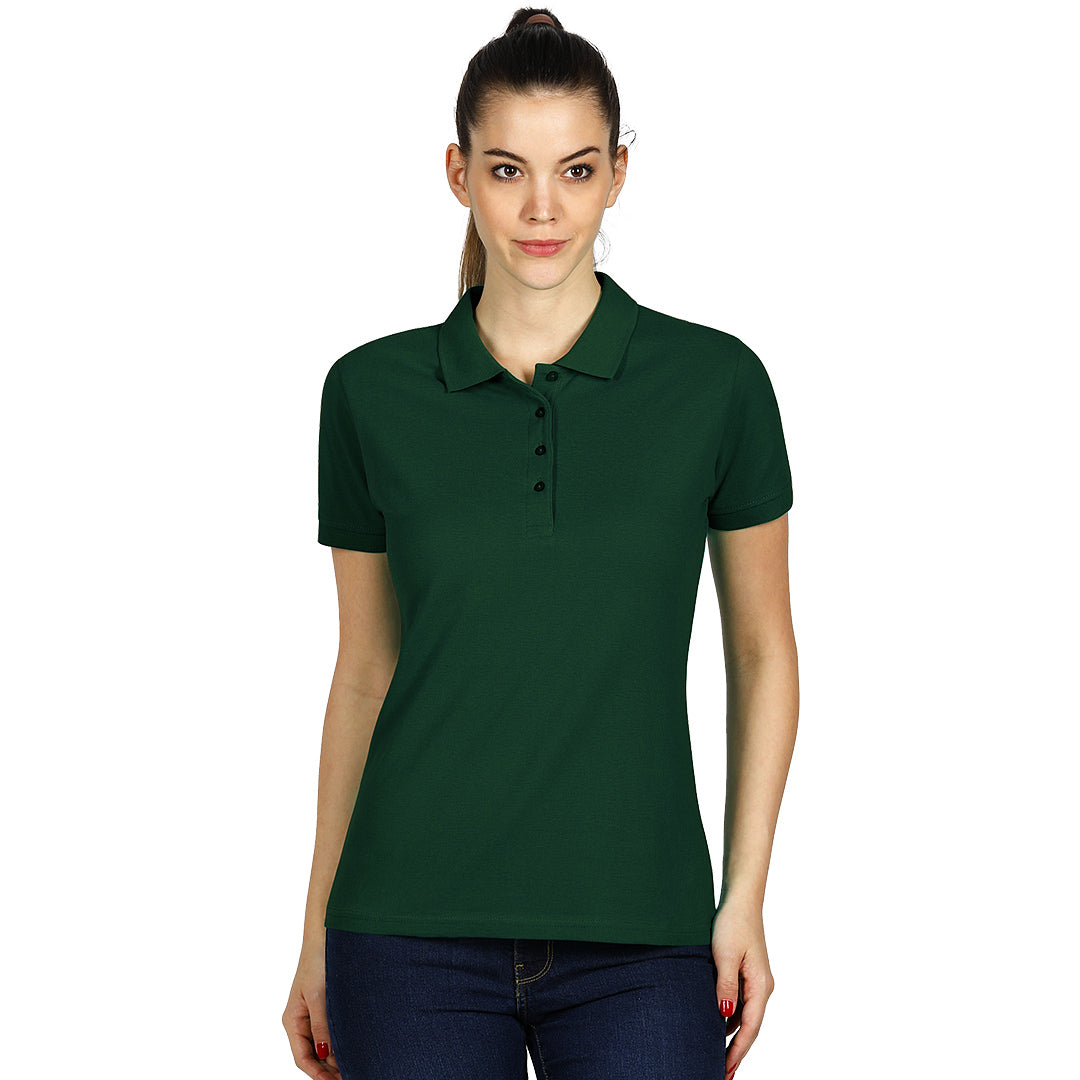 SUNNY, ženska polo majica, 180 g/m2, tamno zelena - Zelena