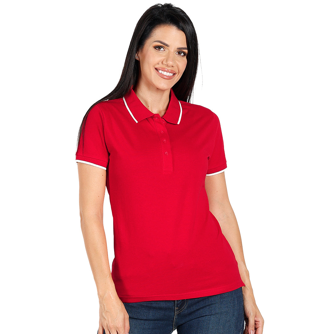 ATLANTIC LADY, ženska polo majica, 190 g/m2, crvena - Crvena