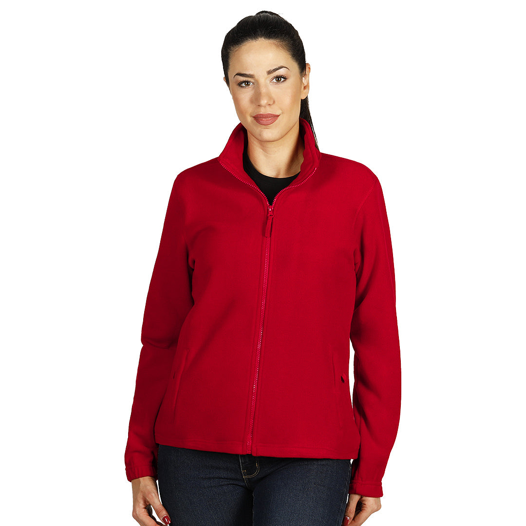 POLARIS LADY, ženska dukserica od brušenog polara, 280 g/m2, crvena - Crvena