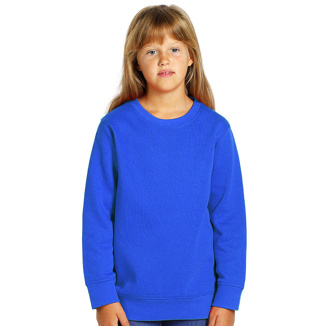 SPRING KID, dečja dukserica, okrugli izrez, 280 g/m2, rojal plava - Plava
