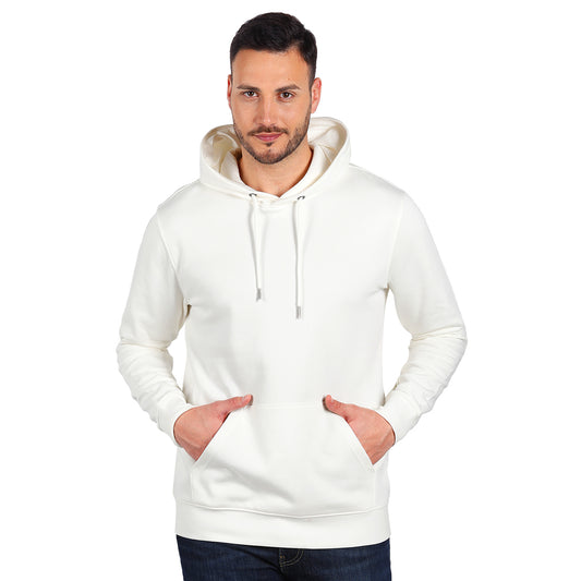ABSOLUT HOODY 350, dukserica sa kapuljačom, od organskog pamuka, 350 g/m2, krem-bela - Bela