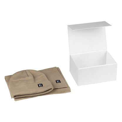 NORDIC SET, zimska kapa i šal, bež